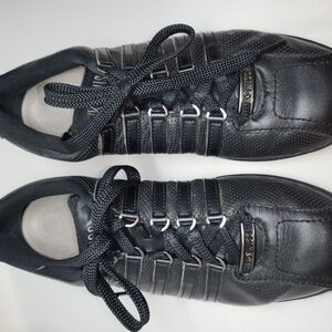 K-Swiss Women's Black Leather Sneakers